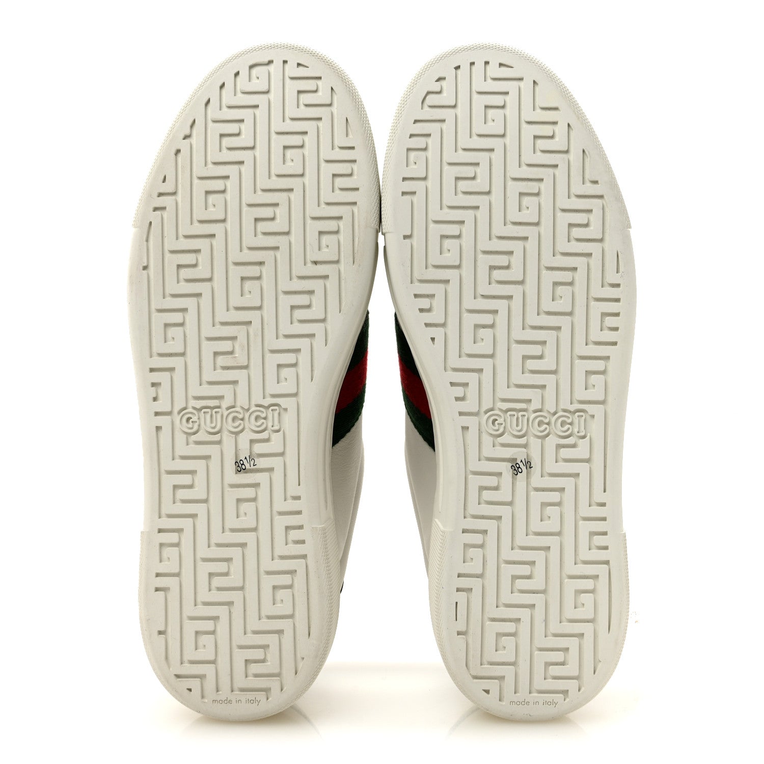 Gucci Ultralight Plume Calfskin Web Womens Ace Platform Sneakers 38.5 White 6 of 10