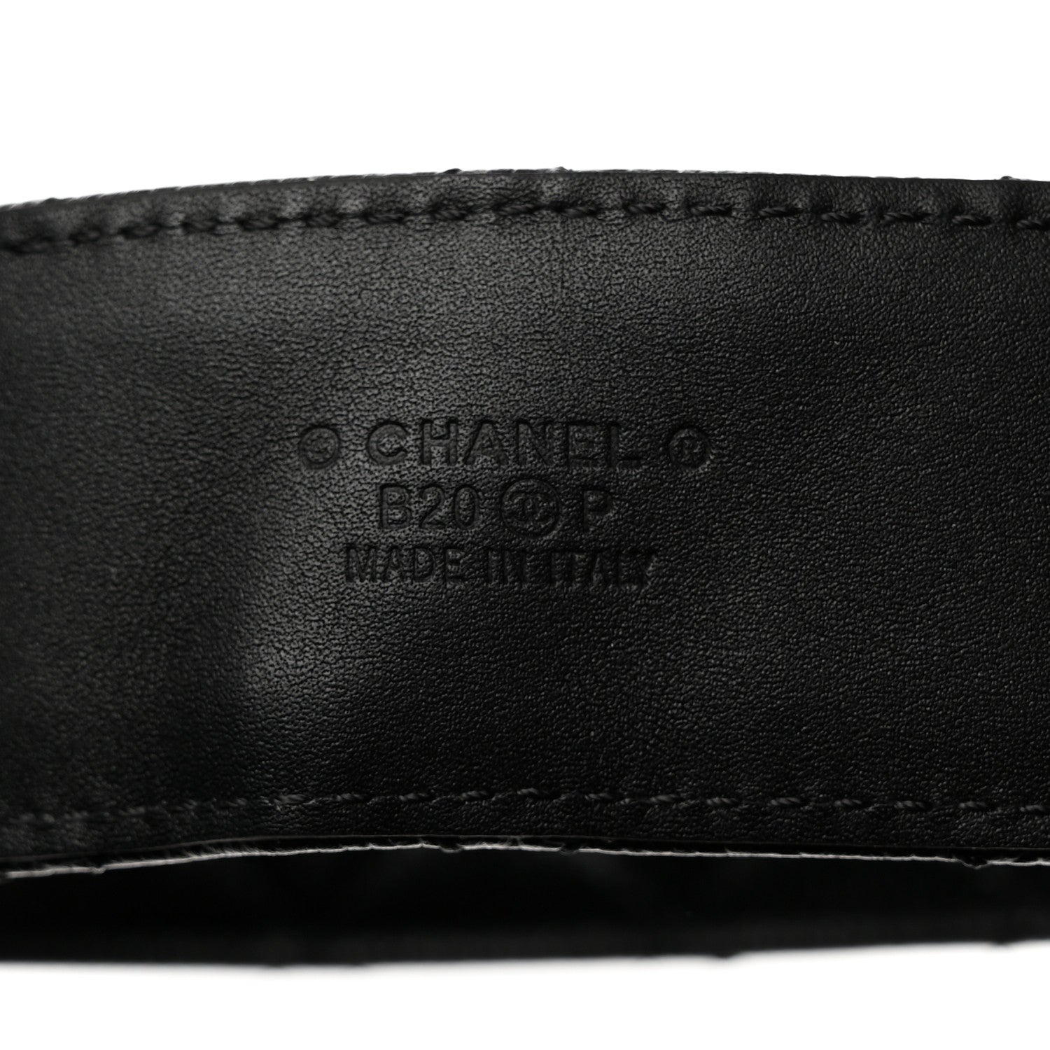 Chanel Caviar Quilted CC Chain Belt 95 38 Black 3 of 7