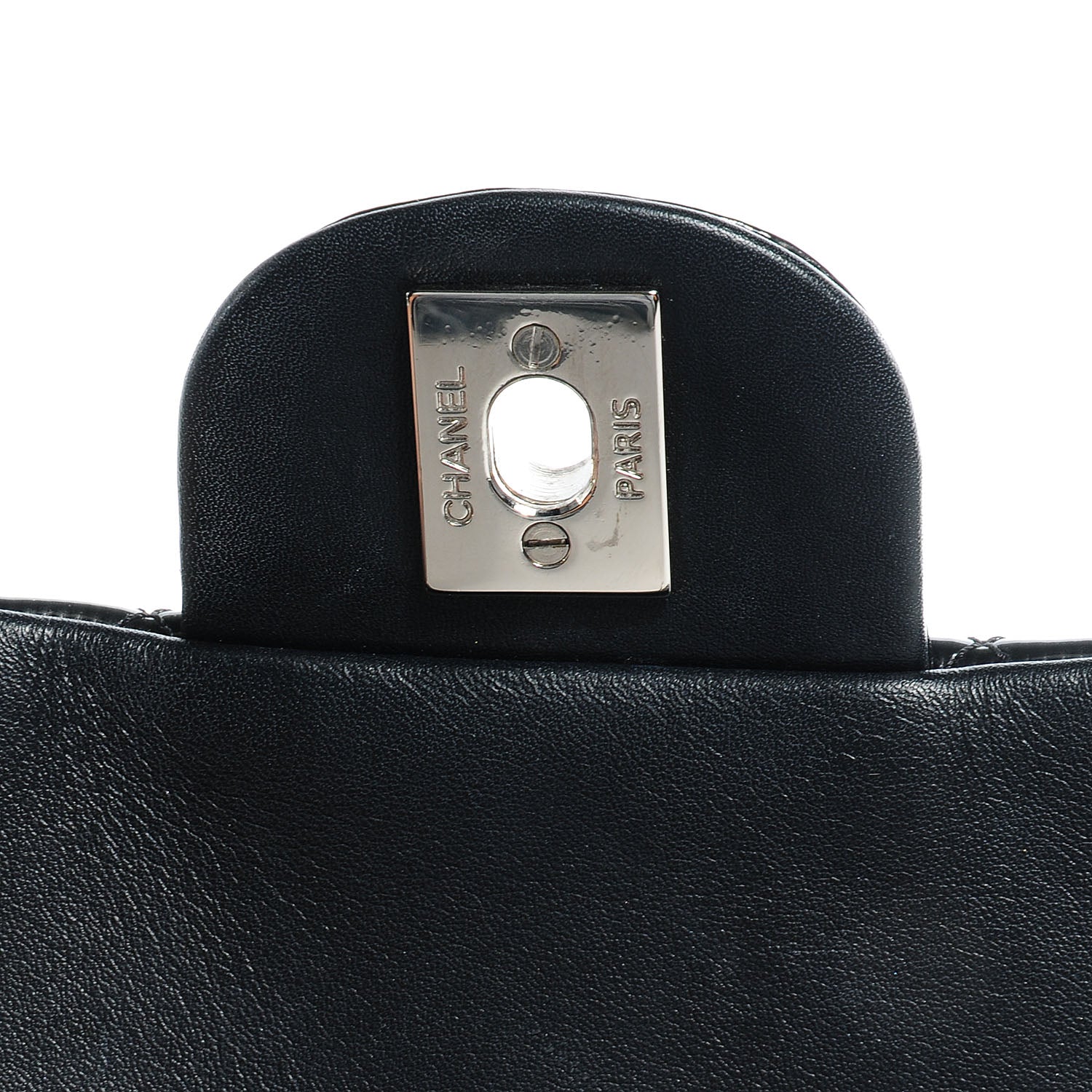 Chanel Striated Patent Leather Quilted Mini Flap Black 8 of 8