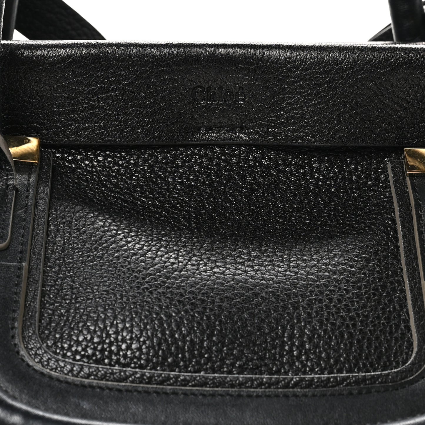 Calfskin Medium Everston Satchel Black
