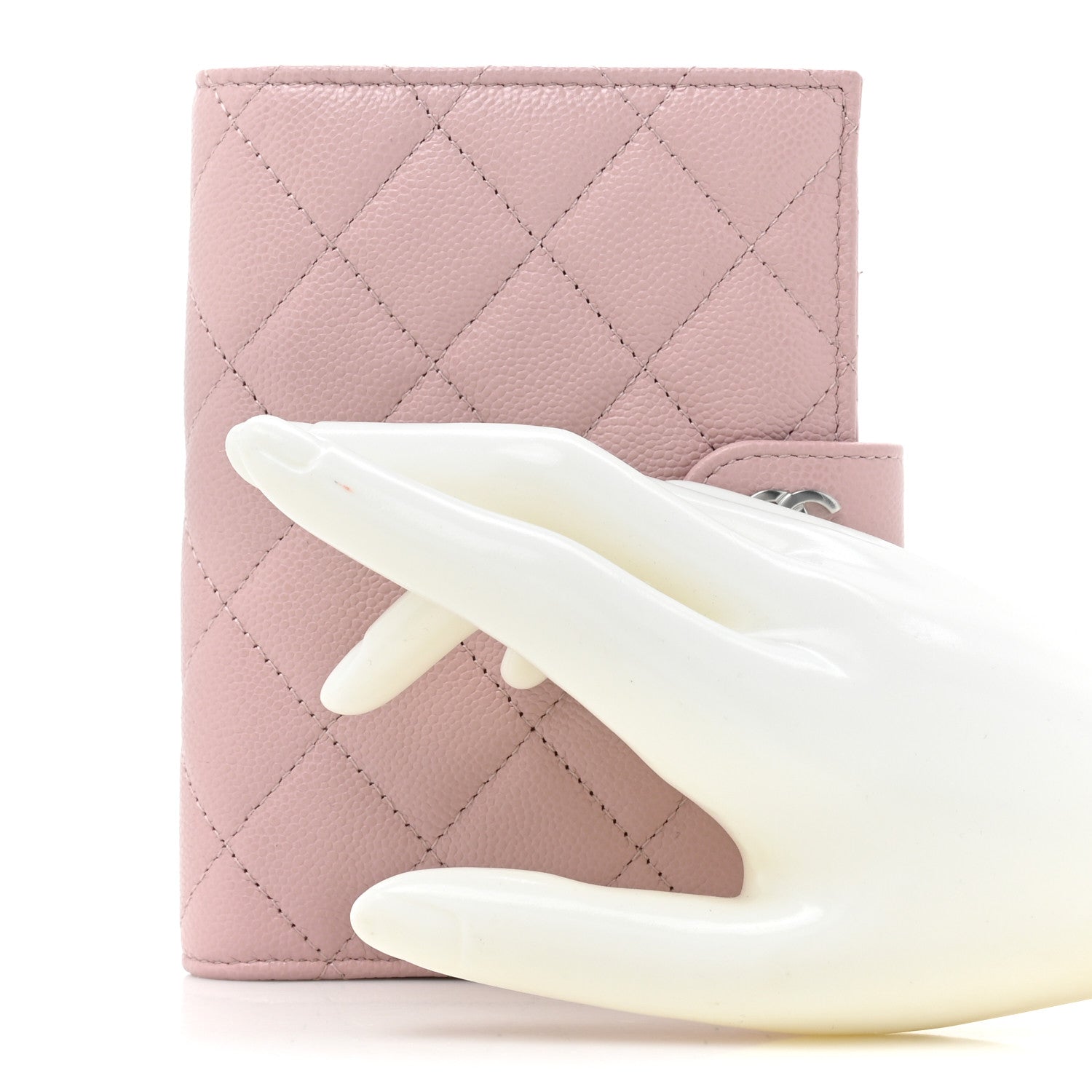 Chanel Caviar Quilted Passport Holder Pink 2 of 10