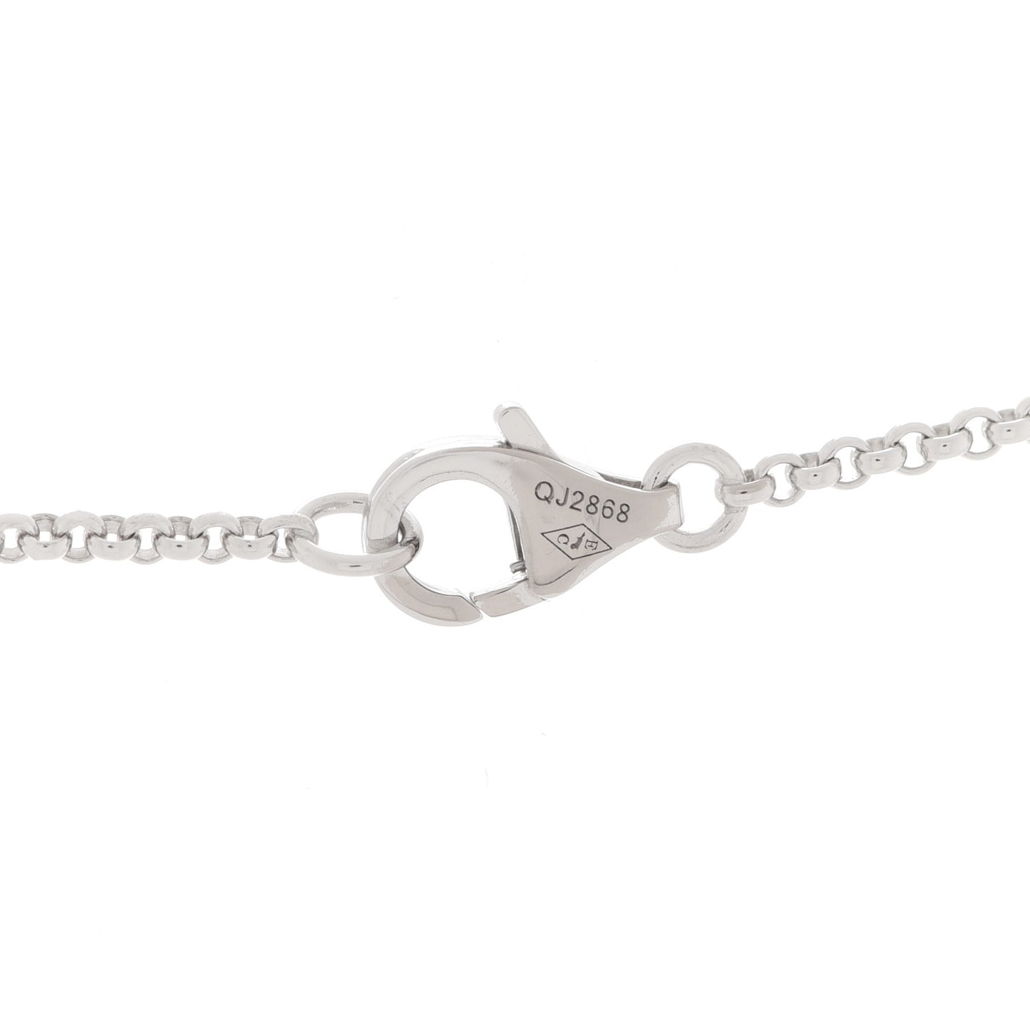18K White Gold Entrelacés Necklace