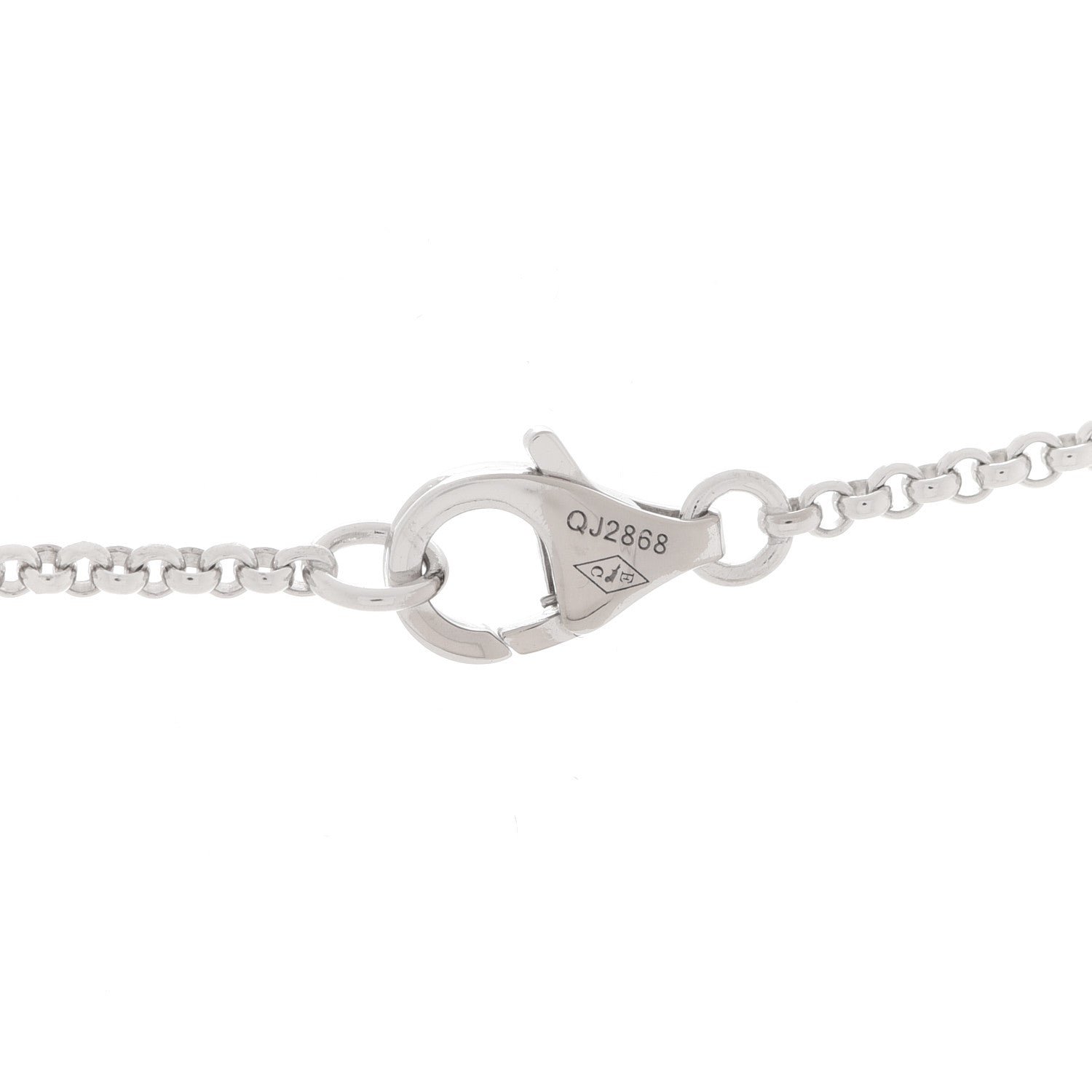 Cartier 18K White Gold Entrelacés Necklace 6 of 6