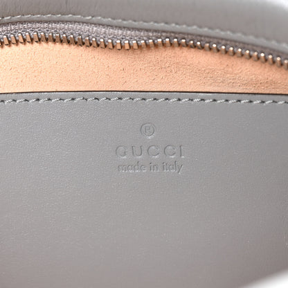 Gucci Calfskin Matelasse Aria Small GG Marmont Chain Shoulder Bag Deep Grey 6 of 10