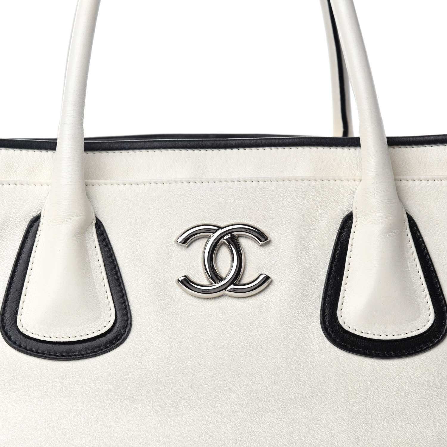 Chanel Lambskin Executive Cerf Shopper Tote White 11 of 11