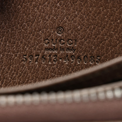 Gucci GG Supreme Web Ophidia Zip Around Card Case Brown 6 of 7