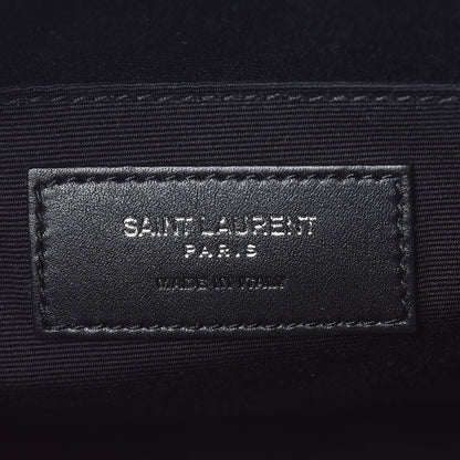 Saint Laurent Patent Calfskin Matelasse Monogram Lou Camera Bag Neon Pink 8 of 9