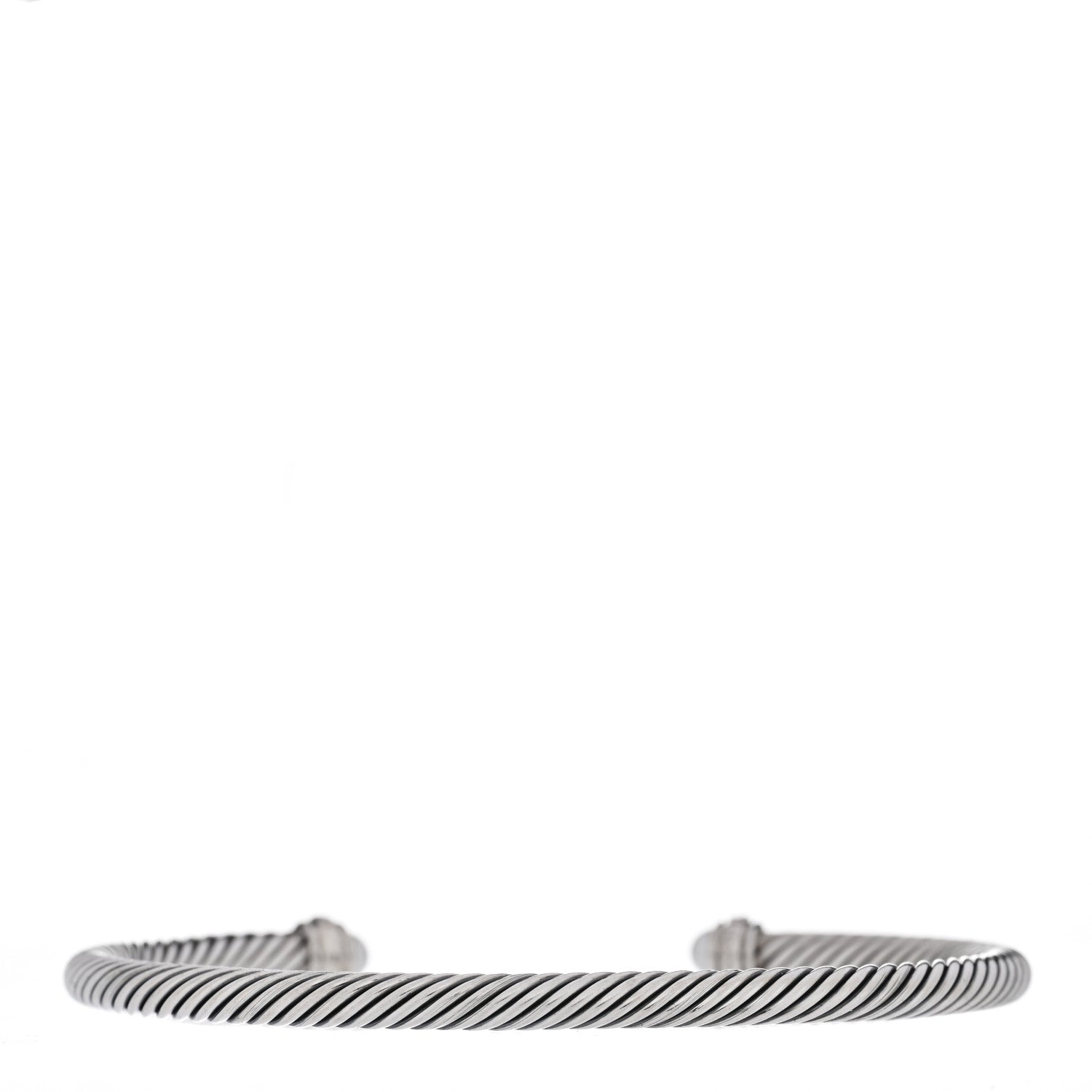 David Yurman Sterling Silver Diamond Cultured Pearl 4mm Cable Classics Bracelet 3 of 5