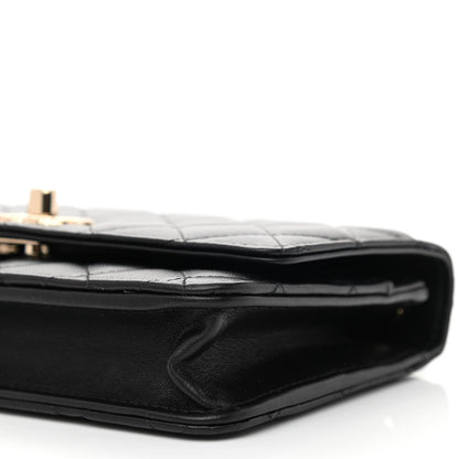Chanel Lambskin Quilted Trendy CC Wallet On Chain WOC Black 12 of 13