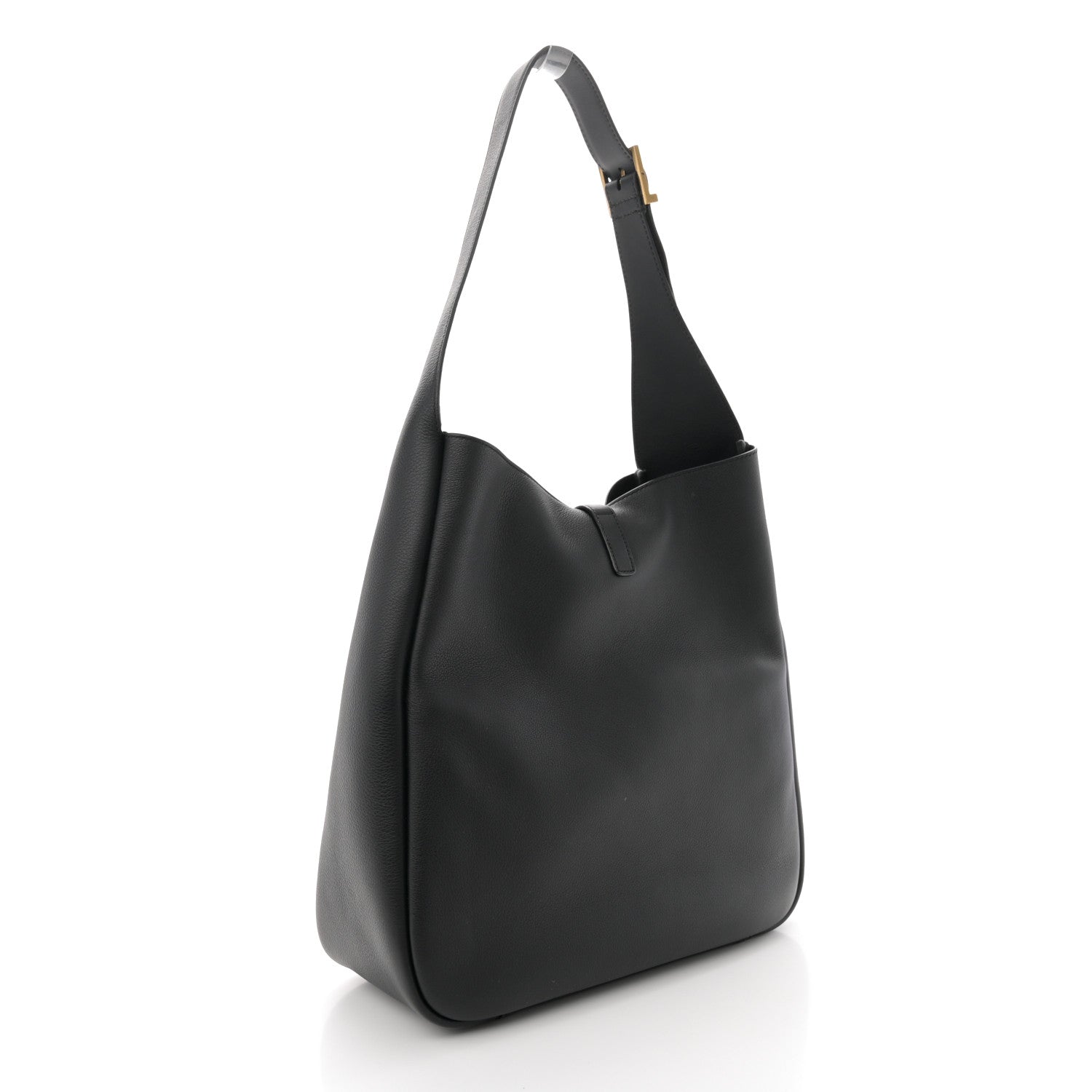 Saint Laurent Smooth Calfskin Large Le 5 A 7 Soft Hobo Black 3 of 10