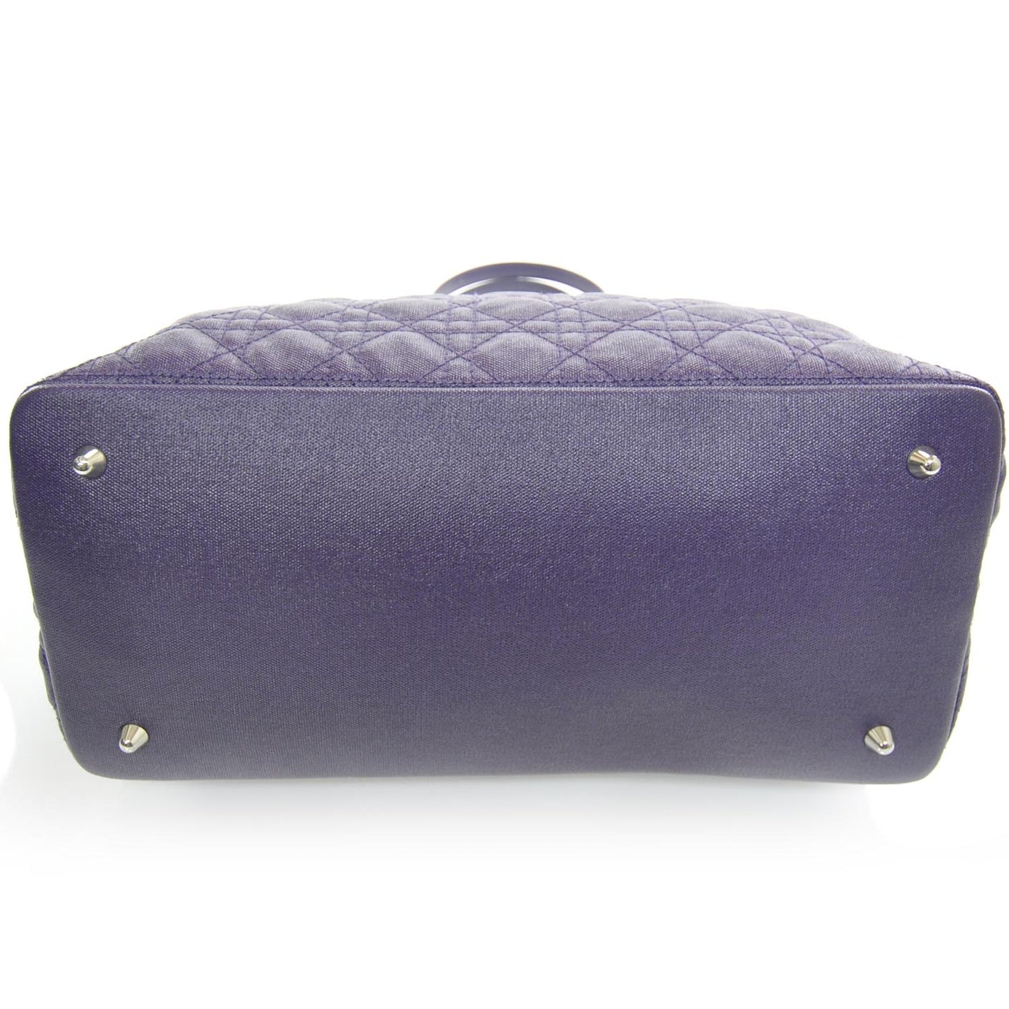 Coated Canvas Cannage Medium Panarea Tote Purple