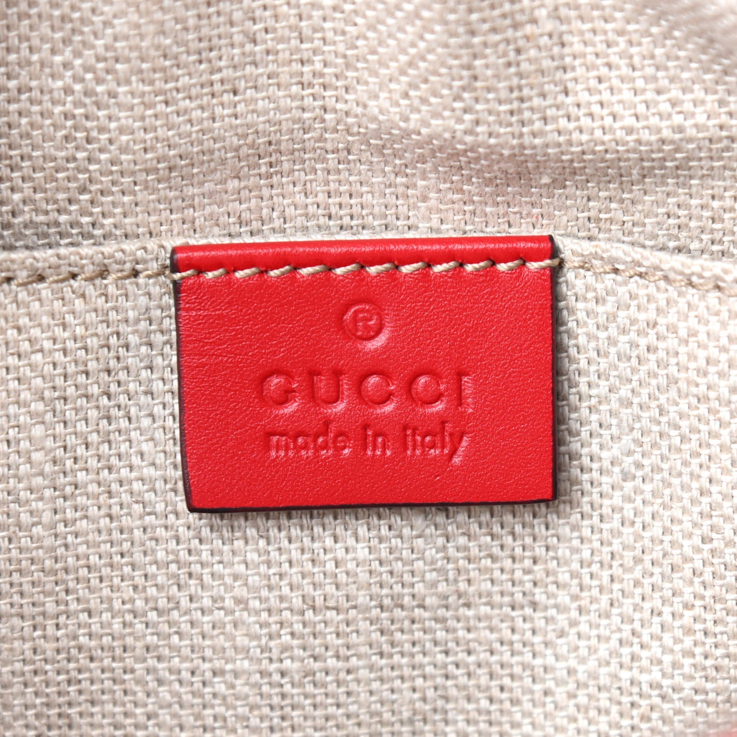 Calfskin Web Small Webby Bee Shoulder Bag Red