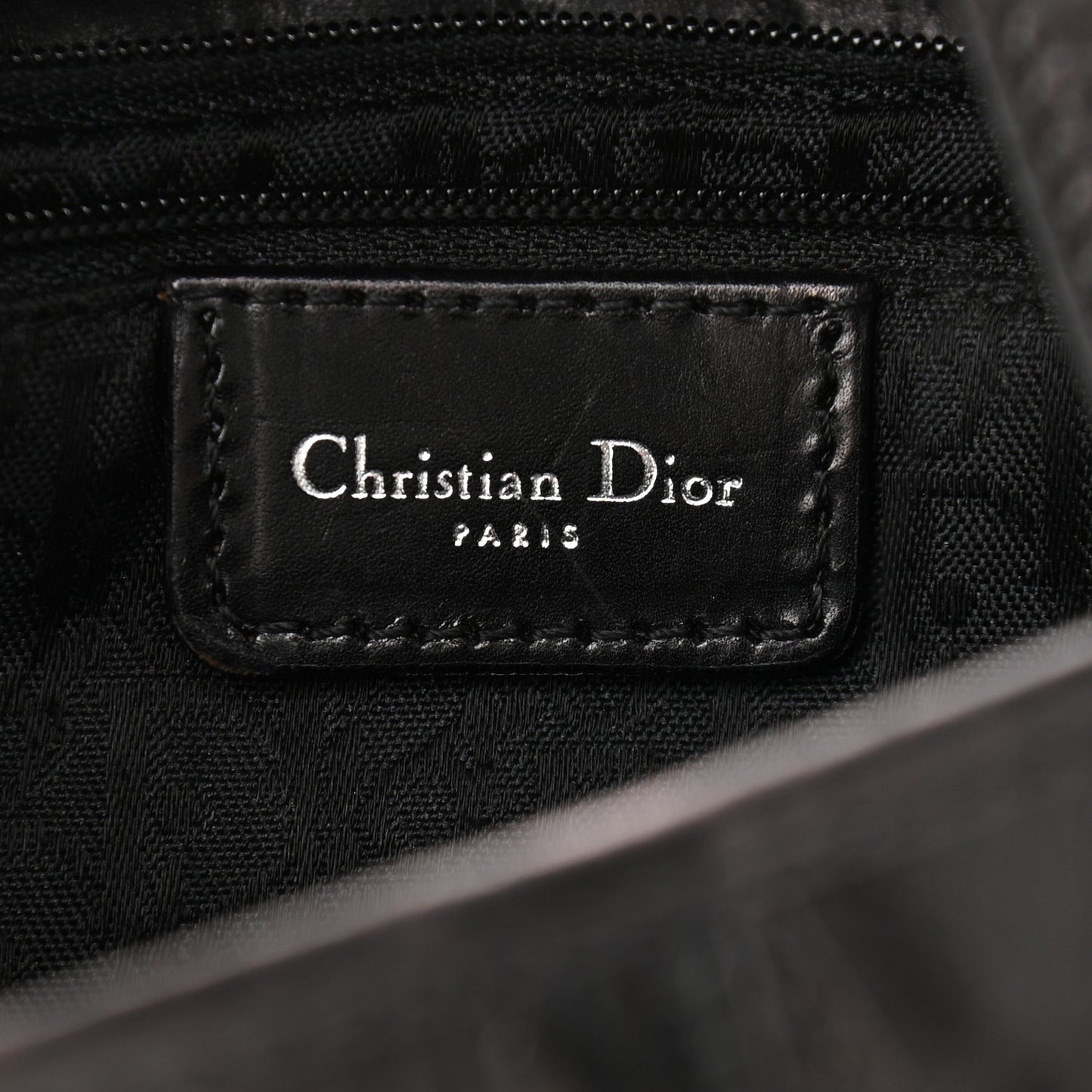 Calfskin Hardcore Pierced Saddle Bag Black