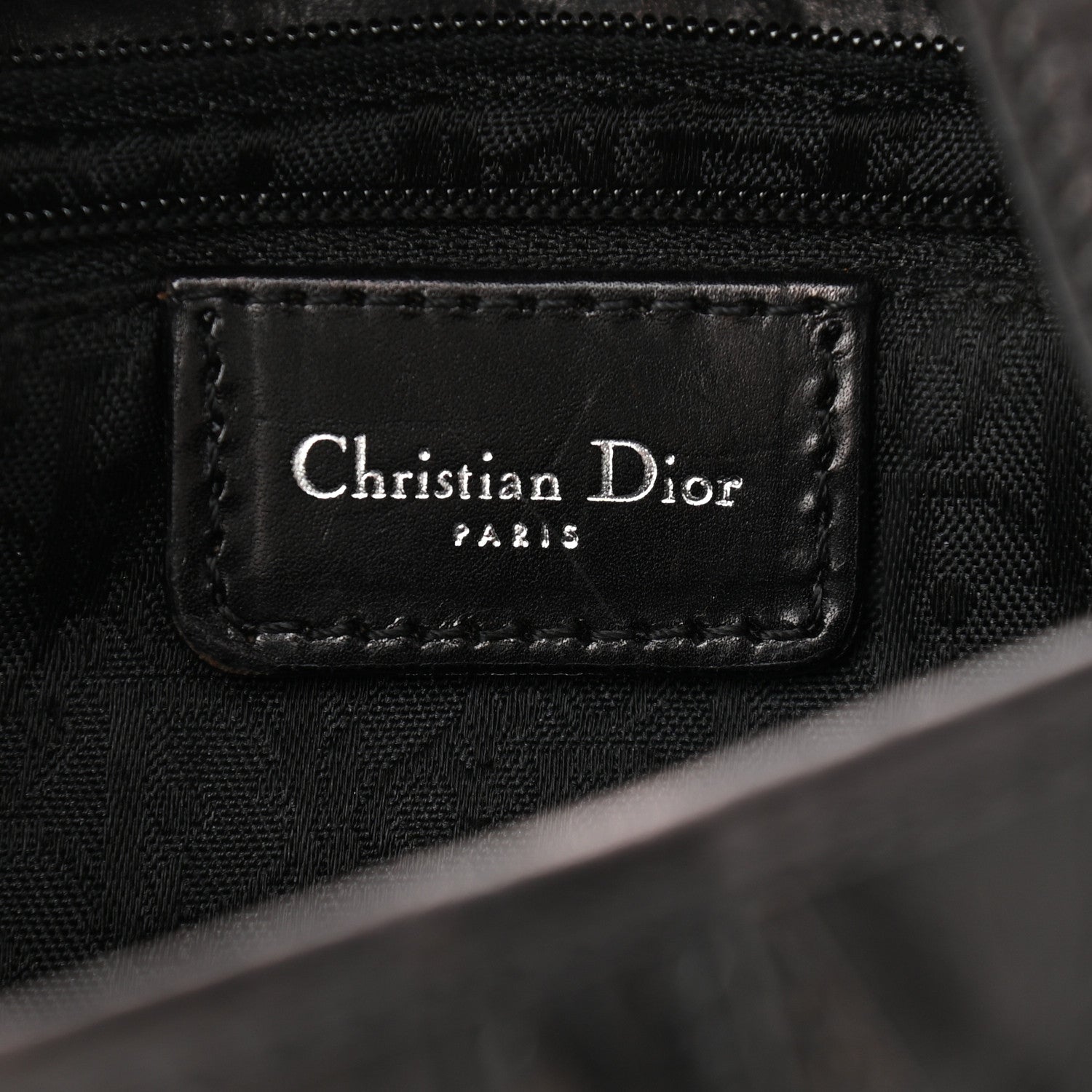 Christian Dior Calfskin Hardcore Pierced Saddle Bag Black 5 of 21