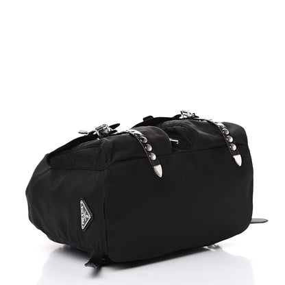 Prada Nylon New Vela Studded Backpack Black 3 of 11