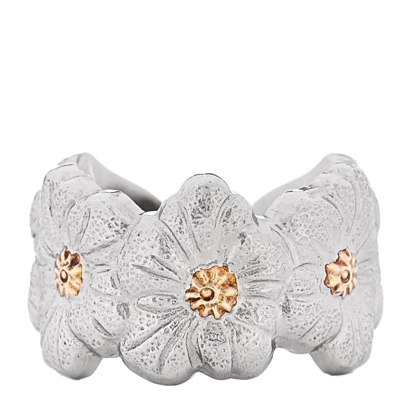 Sterling Silver Gold Vermeil Blossoms Daisy Ring 51 5.75