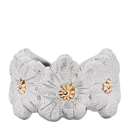Buccellati Sterling Silver Gold Vermeil Blossoms Daisy Ring 51 5.75 1 of 5