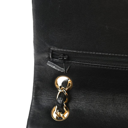 Chanel Lambskin Quilted Jumbo Double Flap Black 18 of 18