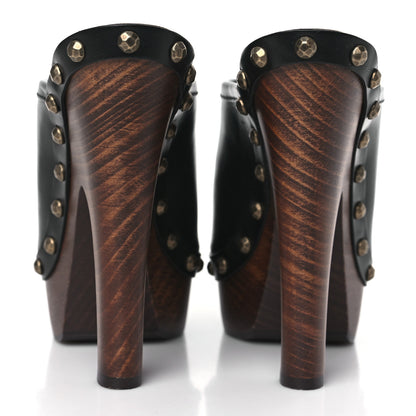 Saint Laurent Smooth Calfskin Camoy Clogs 39.5 Black 5 of 10