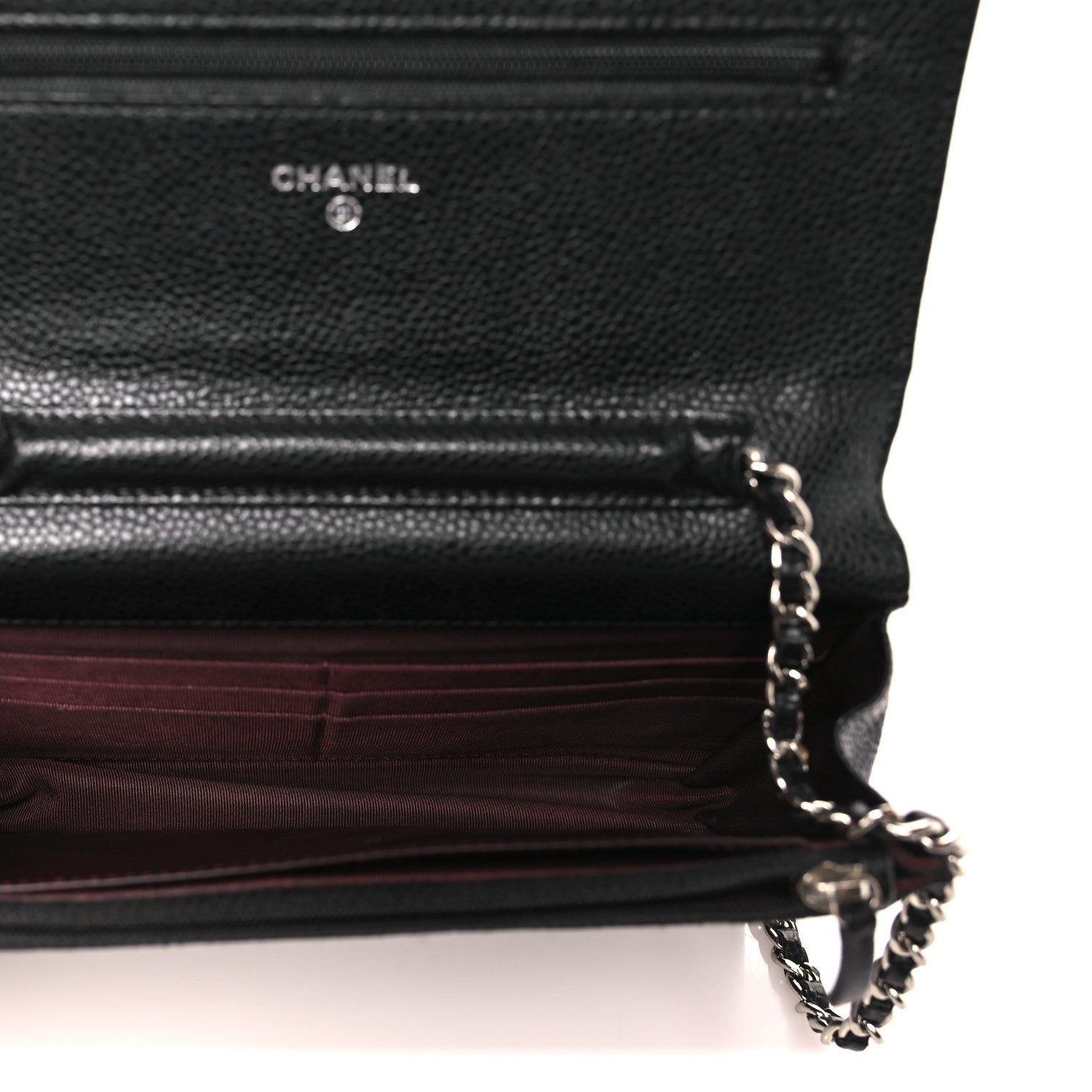 Chanel Caviar Quilted Wallet on Chain WOC Black 5 of 12