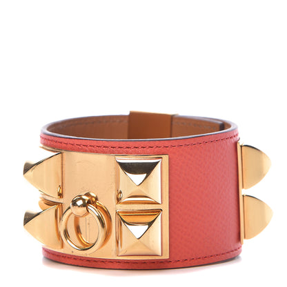 Hermes Epsom Collier de Chien CDC Bracelet S Rose Jaipur 1 of 6