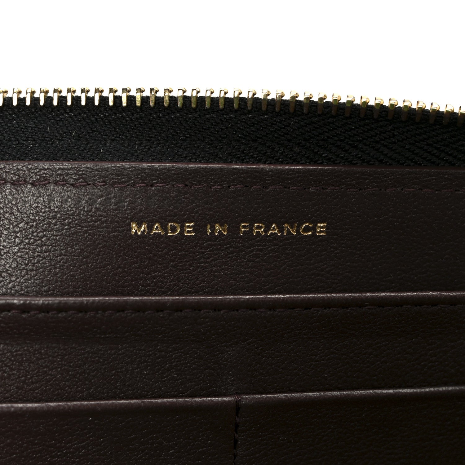 Chanel Lambskin Quilted Large Gusset Zip Around Wallet Black 7 of 9
