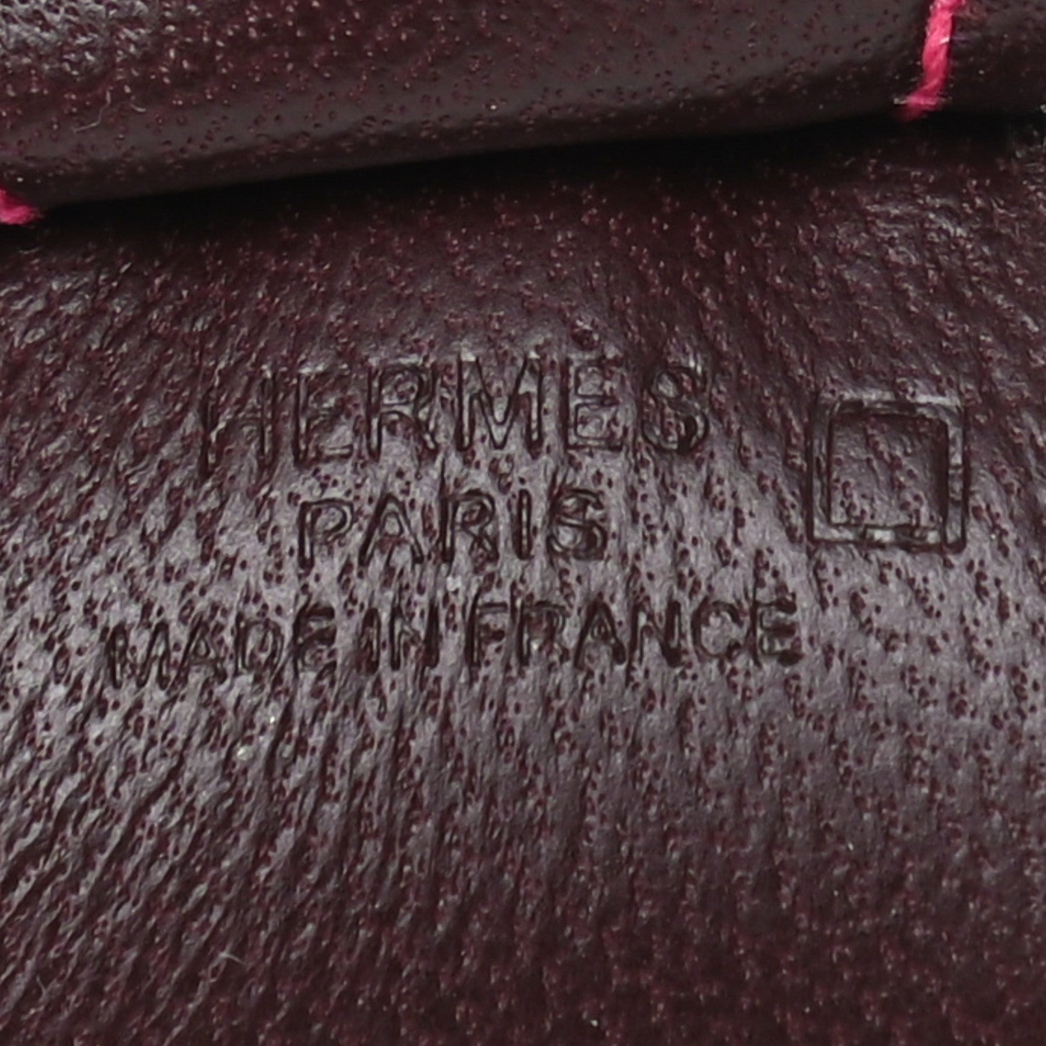 Hermes Milo Lambskin Matte Alligator Touch Grigri Rodeo Horse Bag Charm PM Rouge Sellier Framboise Rose Sakura 3 of 5