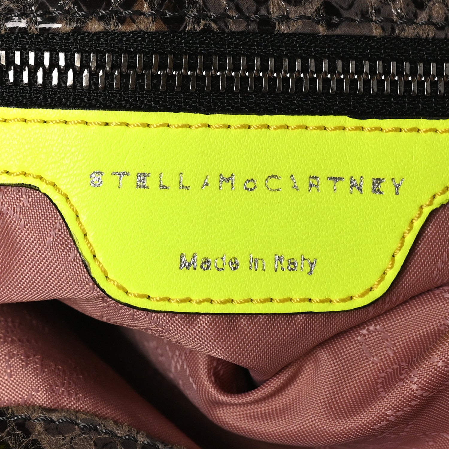 Stella McCartney Eco Python Small Falabella Tote Beige Yellow 6 of 9