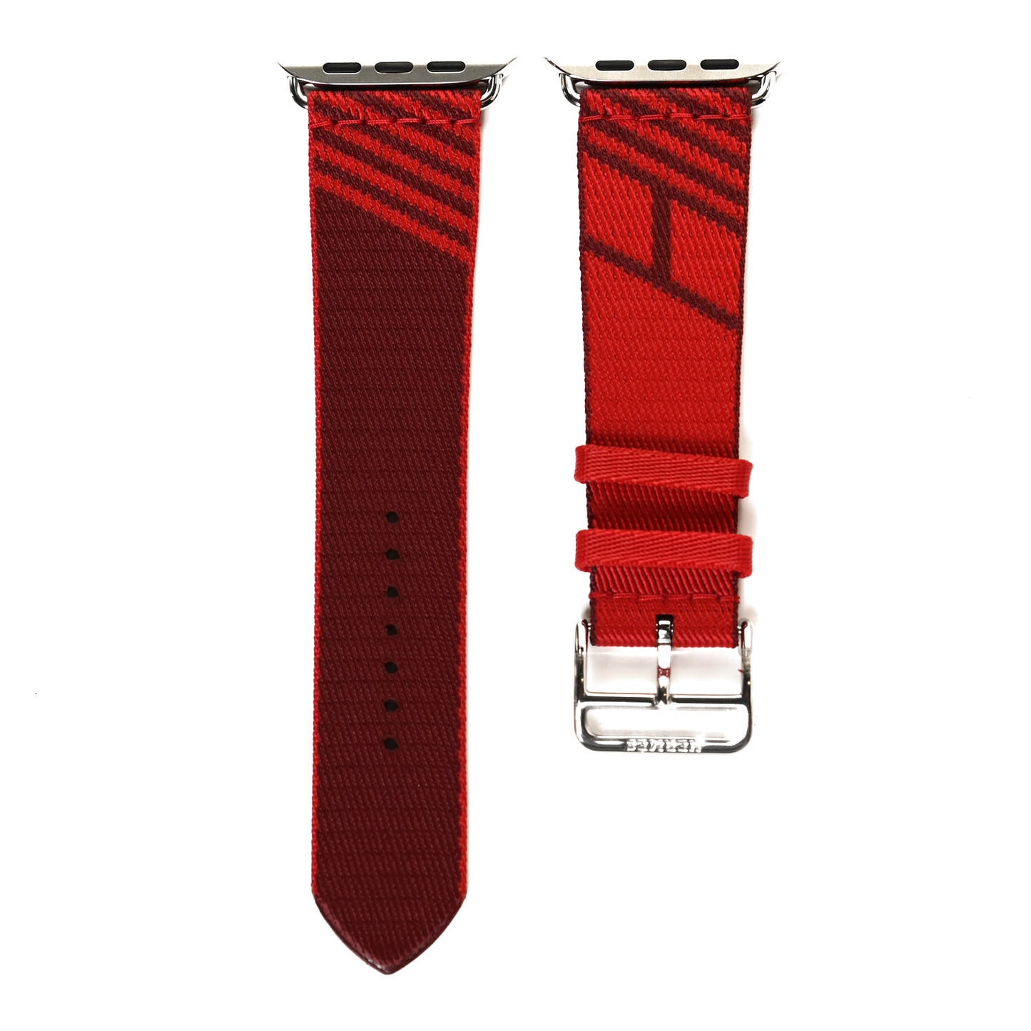 Nylon Weave Apple Watch Single Tour Band 40mm Rouge De Coeur Rouge H