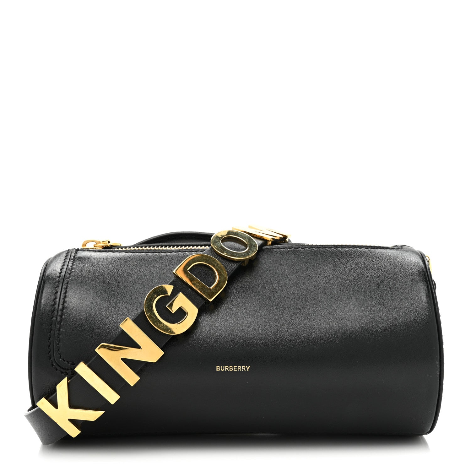 Burberry Calfskin Kingdom The Barrel Bag Black 1 of 11