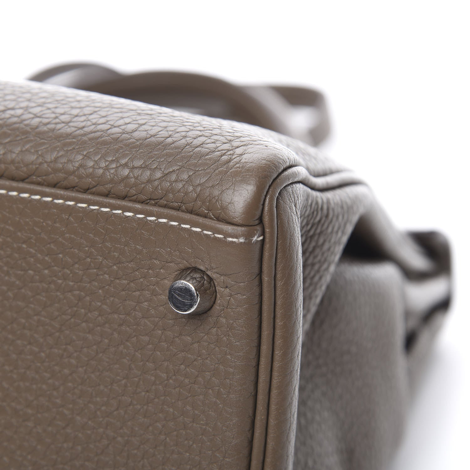 Hermes Taurillon Clemence Kelly Retourne 32 Etoupe 11 of 15