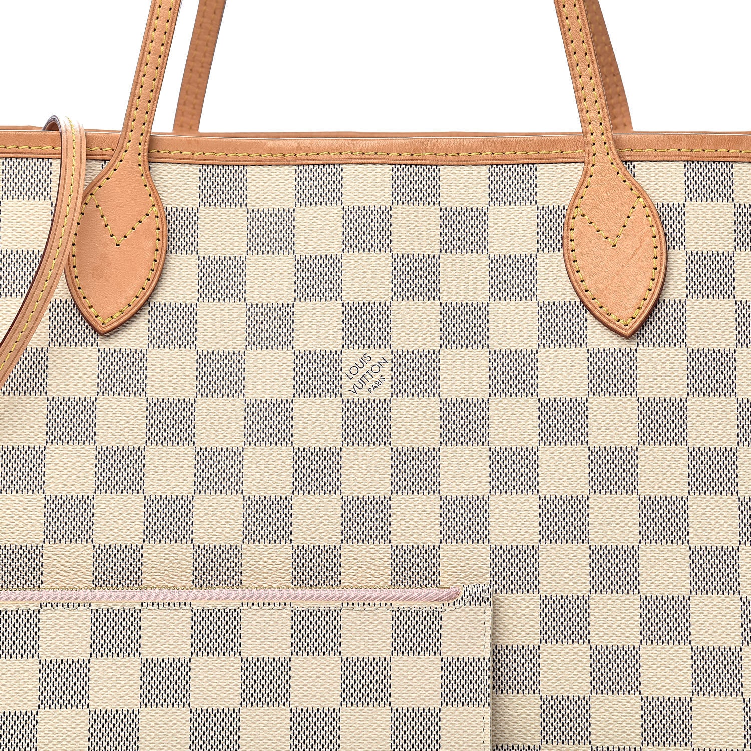 Louis Vuitton Damier Azur Neo Neverfull MM Rose Ballerine 12 of 12