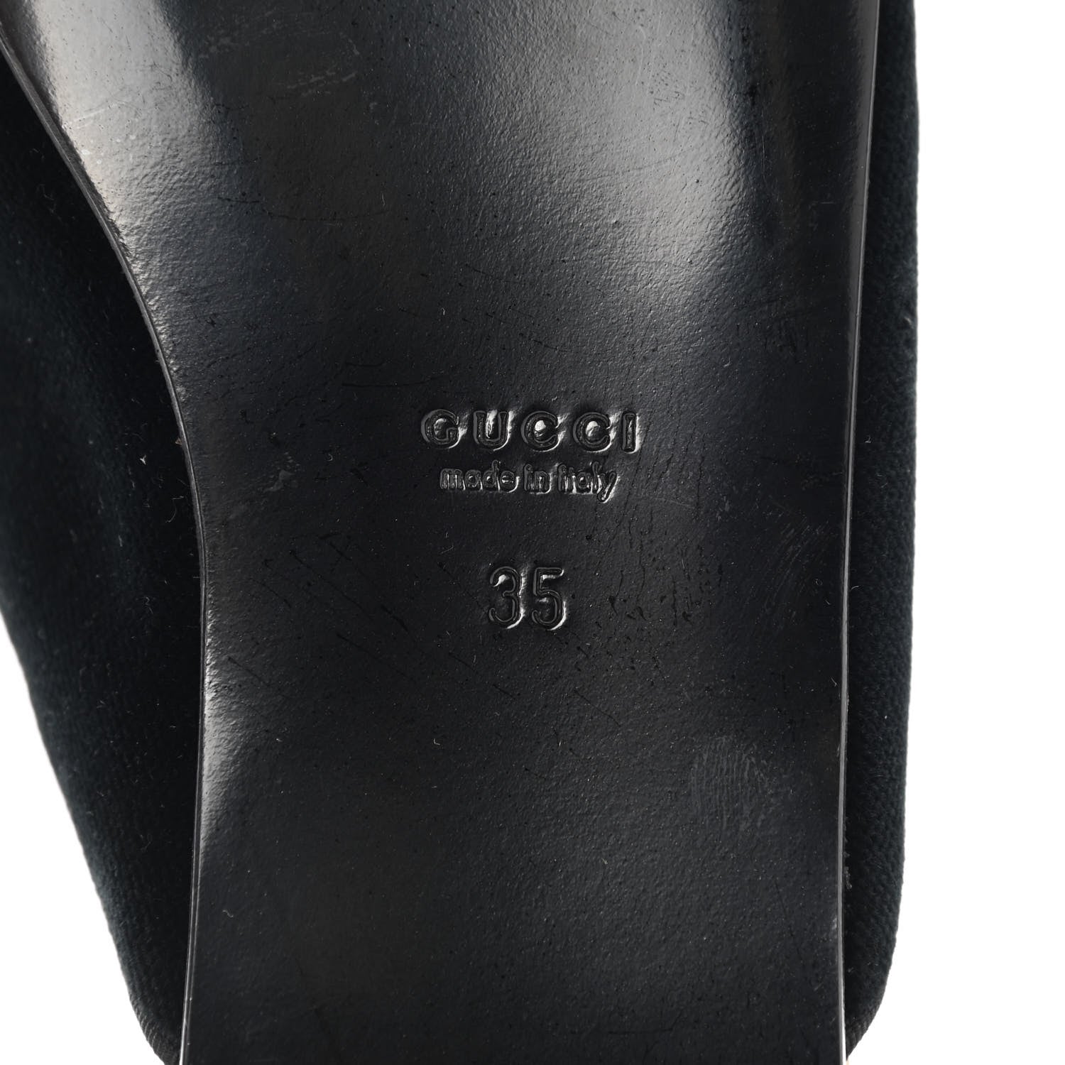 Gucci Velvet Crystal Snake Embroidered Womens Slippers 35 Black 6 of 7
