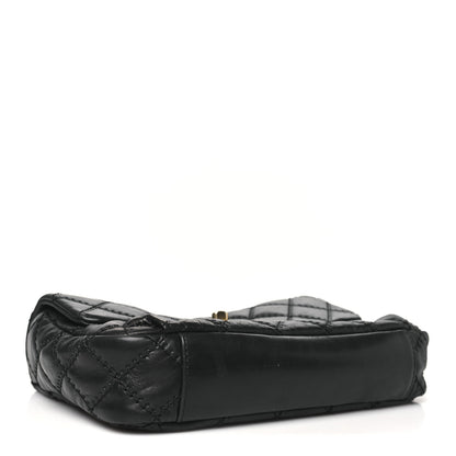 Chanel Calfskin Quilted Retro Chain Flap Black 4 of 11