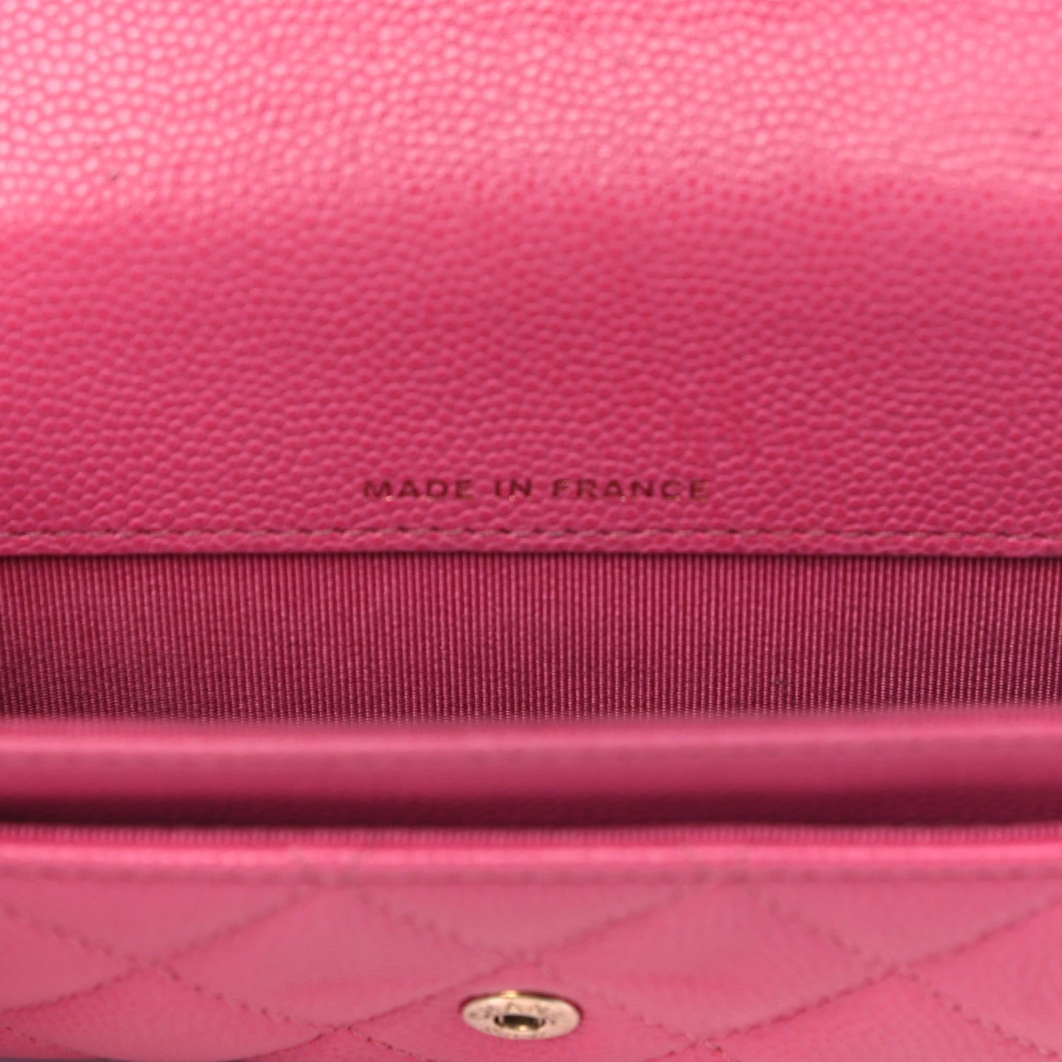 Chanel Caviar Quilted Card Flap Holder Pink 6 of 17