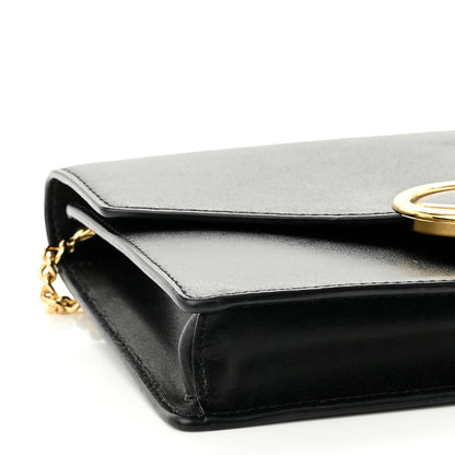 Fendi Vitello Liberty Lucido F is Fendi Medium Envelope Wallet on Chain Black 8 of 11