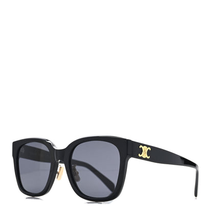 Celine Acetate Triomphe 01 Square Sunglasses CL 40222F Black 1 of 7