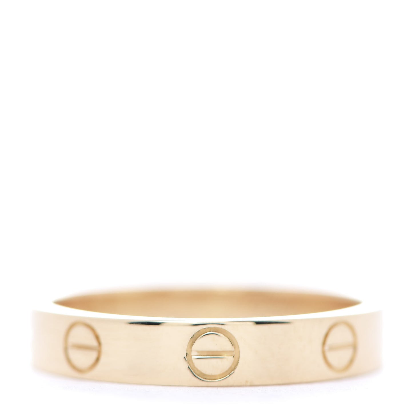 18K Yellow Gold 3.5mm LOVE Wedding Band Ring 55 7.25