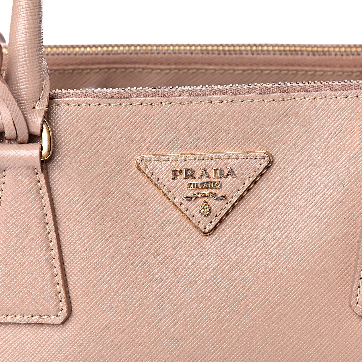 Saffiano Small Galleria Double Zip Tote Cammeo