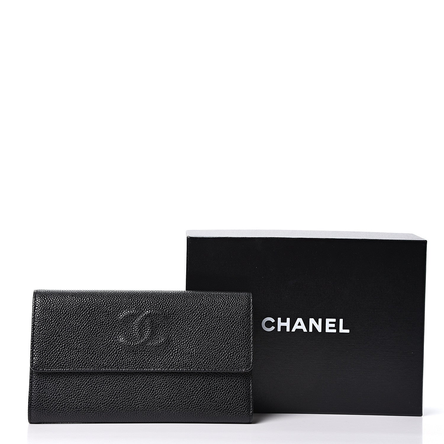 Chanel Caviar Timeless CC Large Gusset Flap Wallet Black 12 of 12