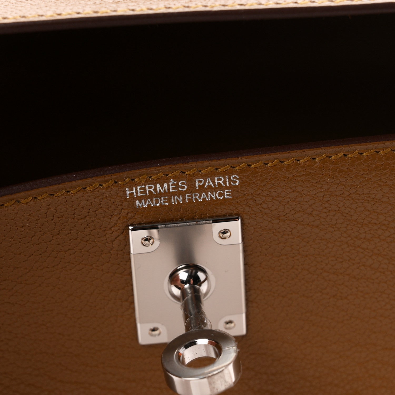 Hermes Chevre Chamkila Clou de Coeur Mini Kelly Sellier 20 Bronze Dore 5 of 10