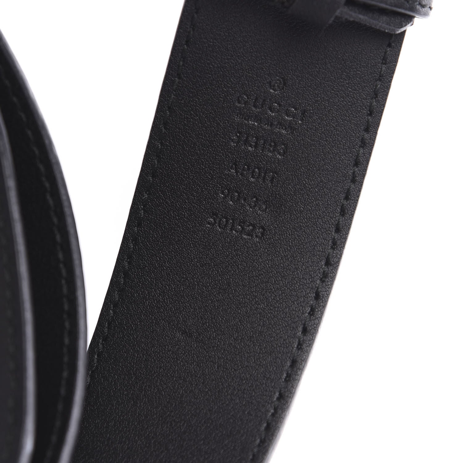 Gucci Calfskin Crystal Double G 40mm Belt 90 36 Black Multicolor 5 of 5