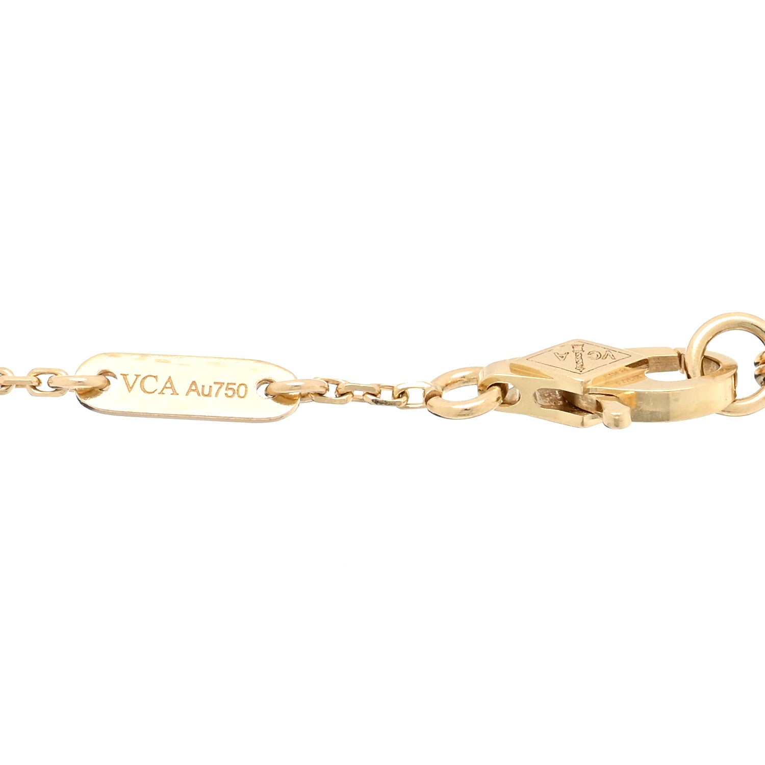 Van Cleef & Arpels 18K Yellow Gold Mother of Pearl Sweet Alhambra Bracelet 3 of 3