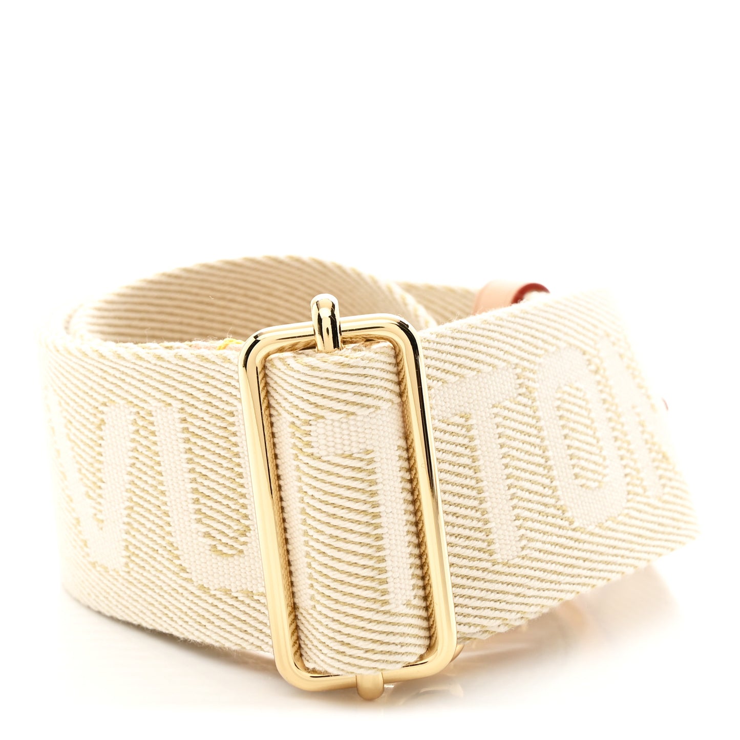 Jacquard High Rise Shoulder Strap Beige