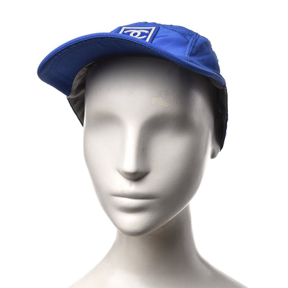 Chanel Nylon CC Cap Hat M Blue 2 of 8