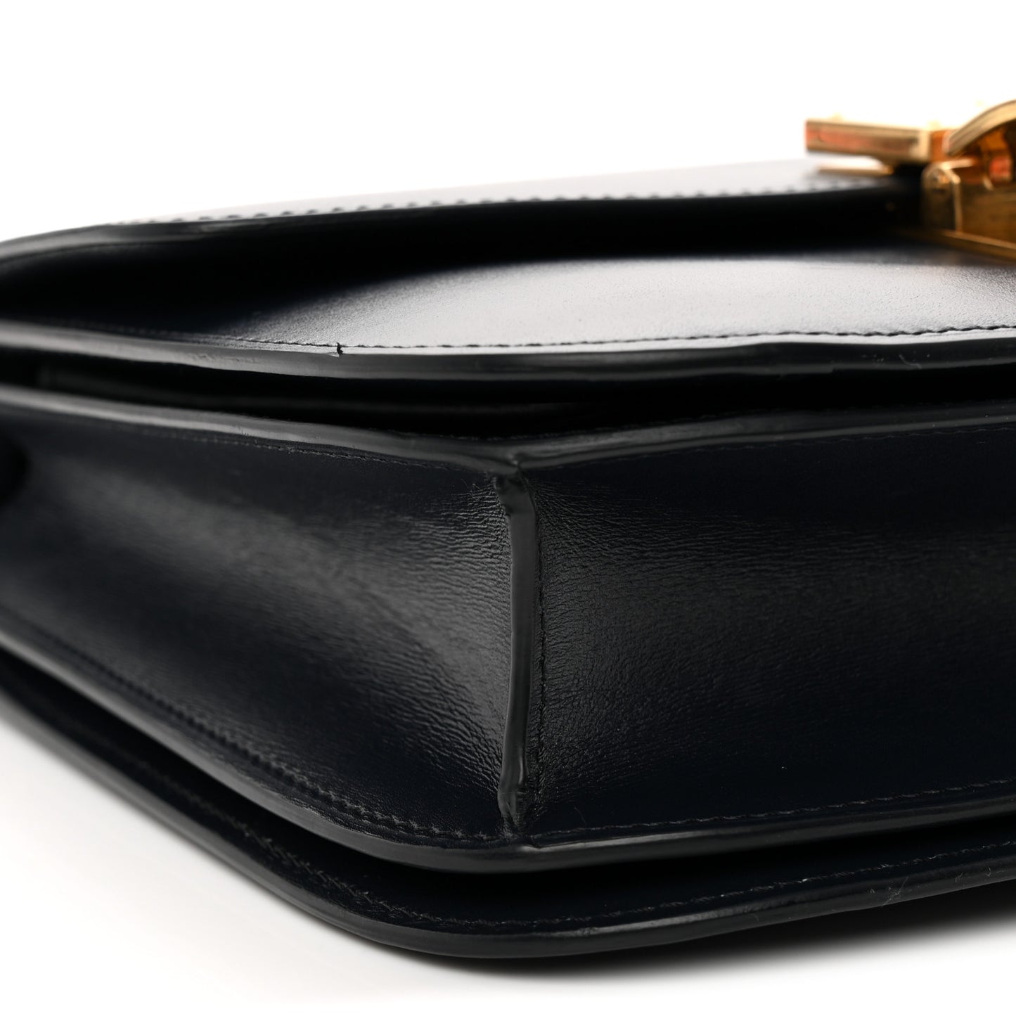 Box Calfskin Medium Classic Box Flap Bag Navy