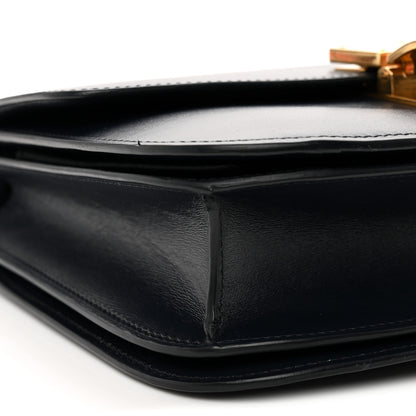 Celine Box Calfskin Medium Classic Box Flap Bag Navy 9 of 10