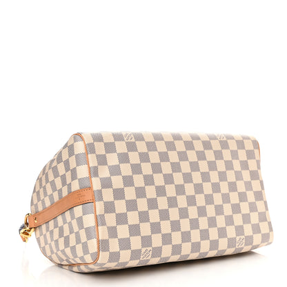Louis Vuitton Damier Azur Braided Speedy Bandouliere 30 Blue 4 of 10