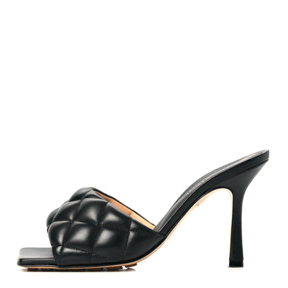 Bottega Veneta Nappa Matelasse Padded Mule Sandals 36 Black 1 of 7