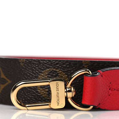 Louis Vuitton Calfskin Monogram Tournelle Shoulder Strap Red 2 of 4